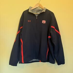 Auburn University Under Armor Zip Up Jacket Size Large
